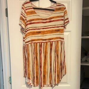 Striped Babydoll Women's Top